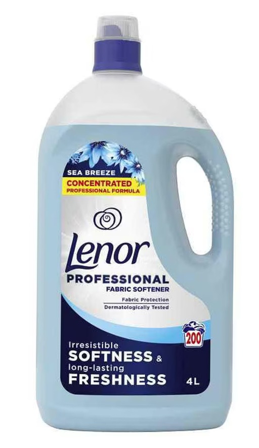 Balsam de rufe, Lenor Sea Breeze, 4L, 200 spalari, pentru prospetime si moliciune