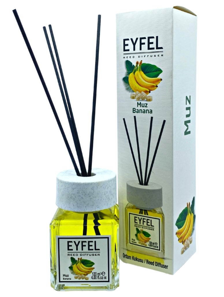 Odorizant camera cu betisoare aroma de BANANE 120 ml Eyfel