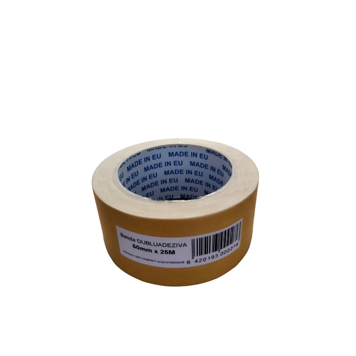 BANDA DE HARTIE DUBLUADEZIVA 50MM X 25M