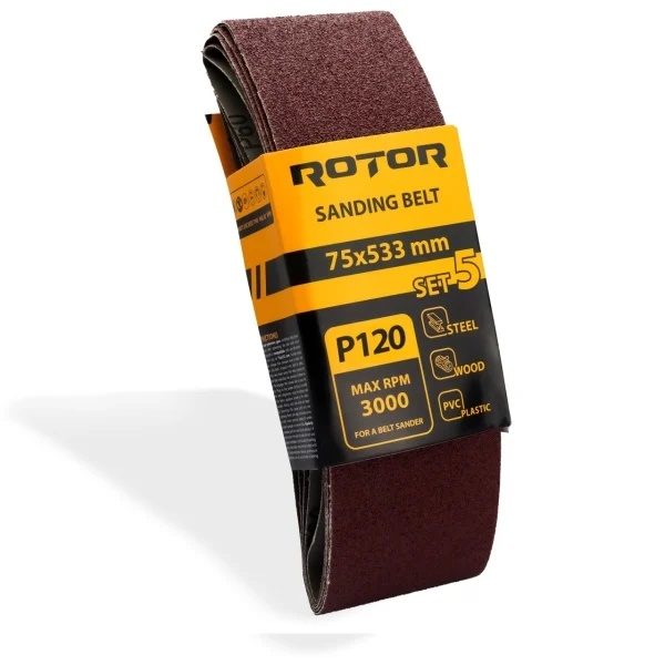 Banda de slefuit ROTOR P120 75*533 set 5