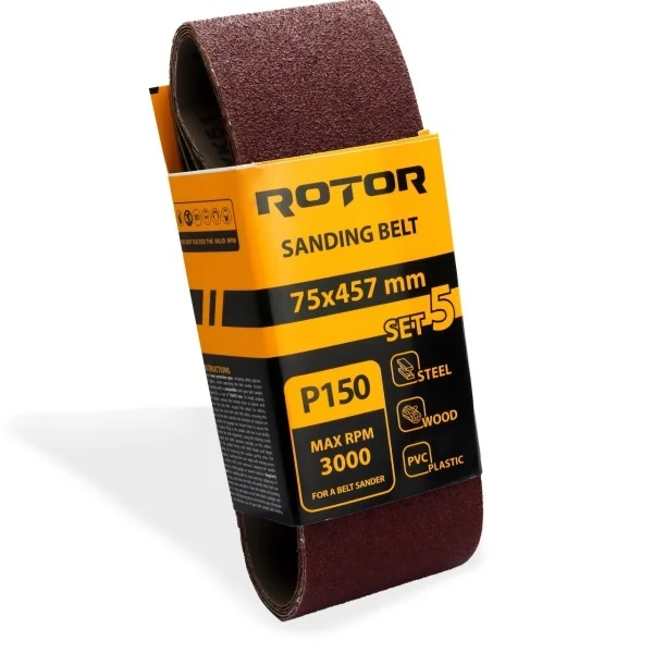 Banda de slefuit ROTOR P150 75*457 set 5