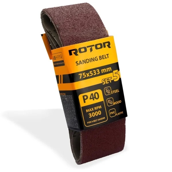 Banda de slefuit ROTOR P40 75*533 set 5