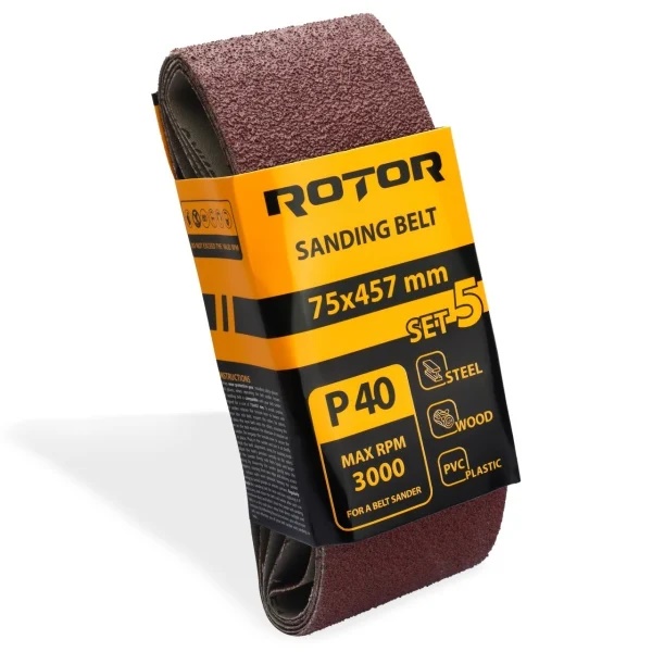 Banda de slefuit ROTOR P40 75*457 set 5