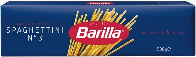 Paste lungi spaghettini n.3 Barilla, 500g