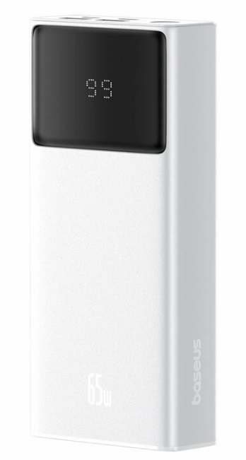 Acumulator extern Baseus Star-Lord Digital Display Fast Charge 20000mAh 65W Alb + Cablu USB to USB-C 0.3m