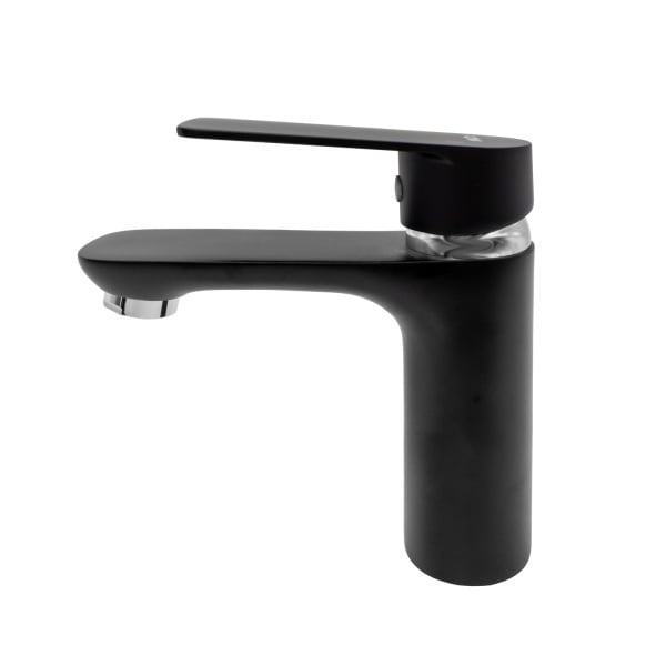 Baterie Lavoar Flow 181-FD439ZB, zinc negru crom, pipa fixa