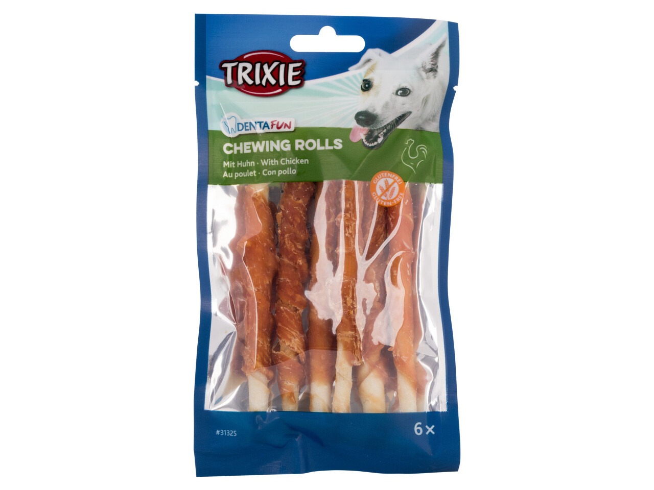 Trixie Recompense Pentru Caini, Denta Fun, Rulouri Cu Pui, 6 buc/70 g 31325