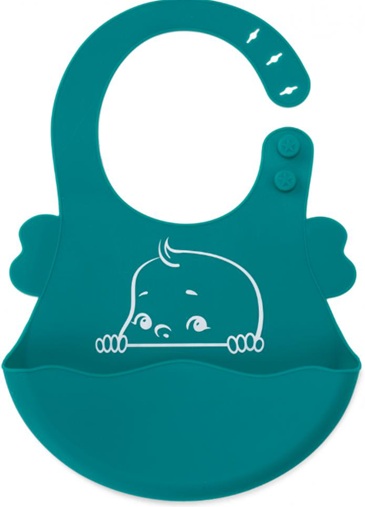 Baveta din silicon , blue, U-Grow