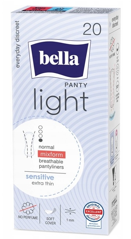 Bella Absorbante zilnice Sensitive, 20 buc