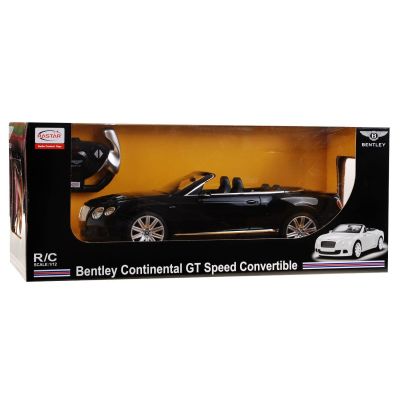 Masina cu telecomanda Bentley Continental GT negru cu scara 1 la 12, Rastar