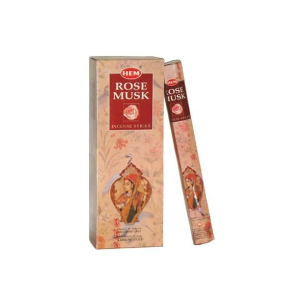 Betisoare parfumate Hem 272, Rosa Musk, set 20 buc