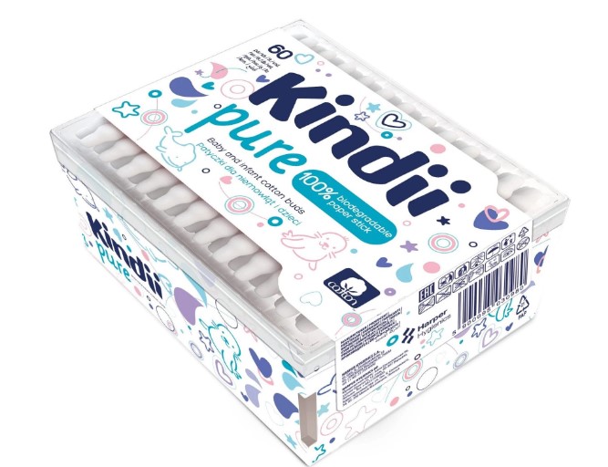 KINDII PURE BETISOARE URECHI BABY 60BUC