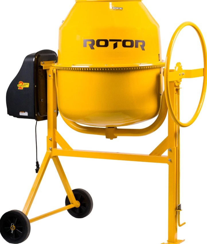 Betoniera 230 l cu motor acoperit RB230 1200 W, 29.5 rpm, ROTOR