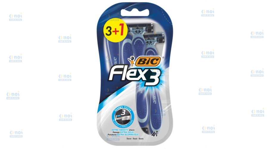 BIC FLEX3 APARAT RAS BARBATI 3LAME 3+1BUC