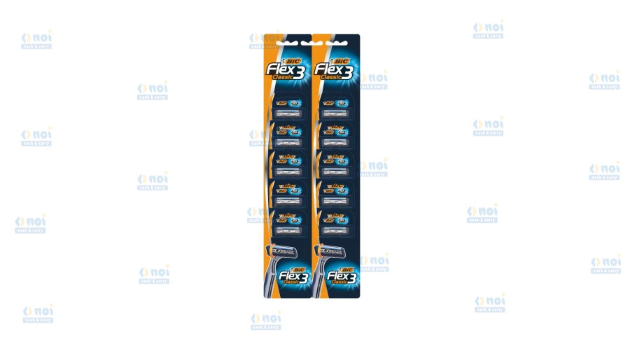 BIC FLEX3 CLASSIC APARAT RAS BARBATI 3LAME 10BUC/SET
