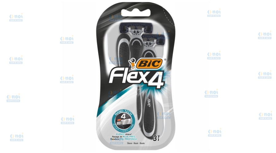BIC FLEX4 APARAT RAS BARBATI 4LAME 3BUC