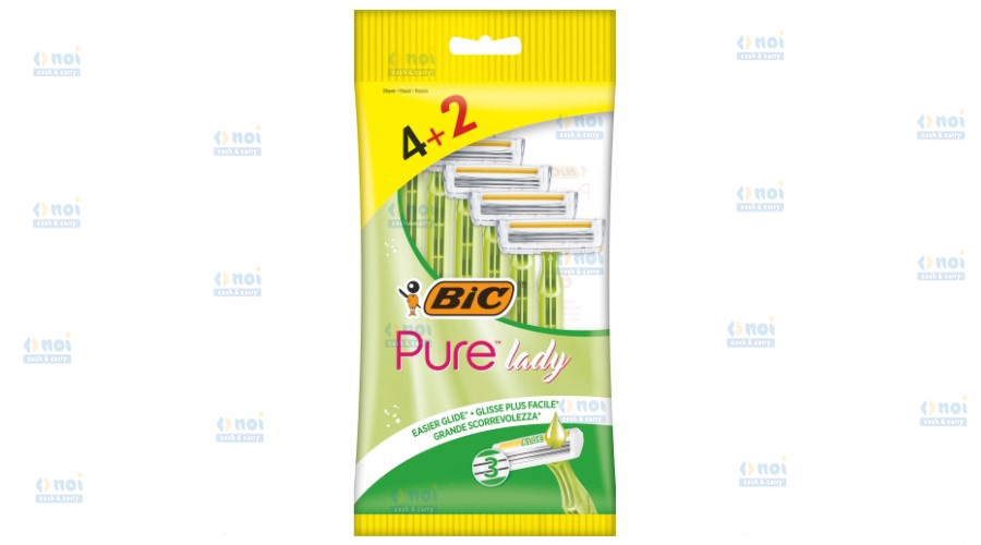 BIC PURE LADY APARAT RAS DAMA 3LAME 4+2BUC
