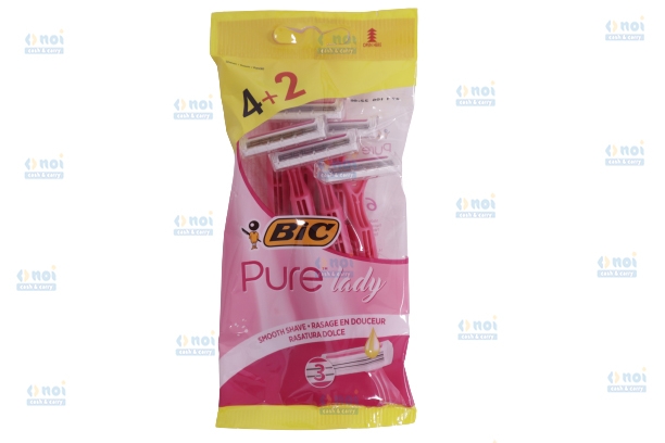 BIC PURE LADY PINK APARAT RAS DAMA 3LAME 4+2BUC