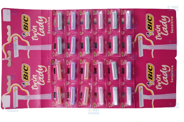 BIC TWIN LADY SENSITIVE APARAT RAS DAMA 2LAME 24BUC/SET