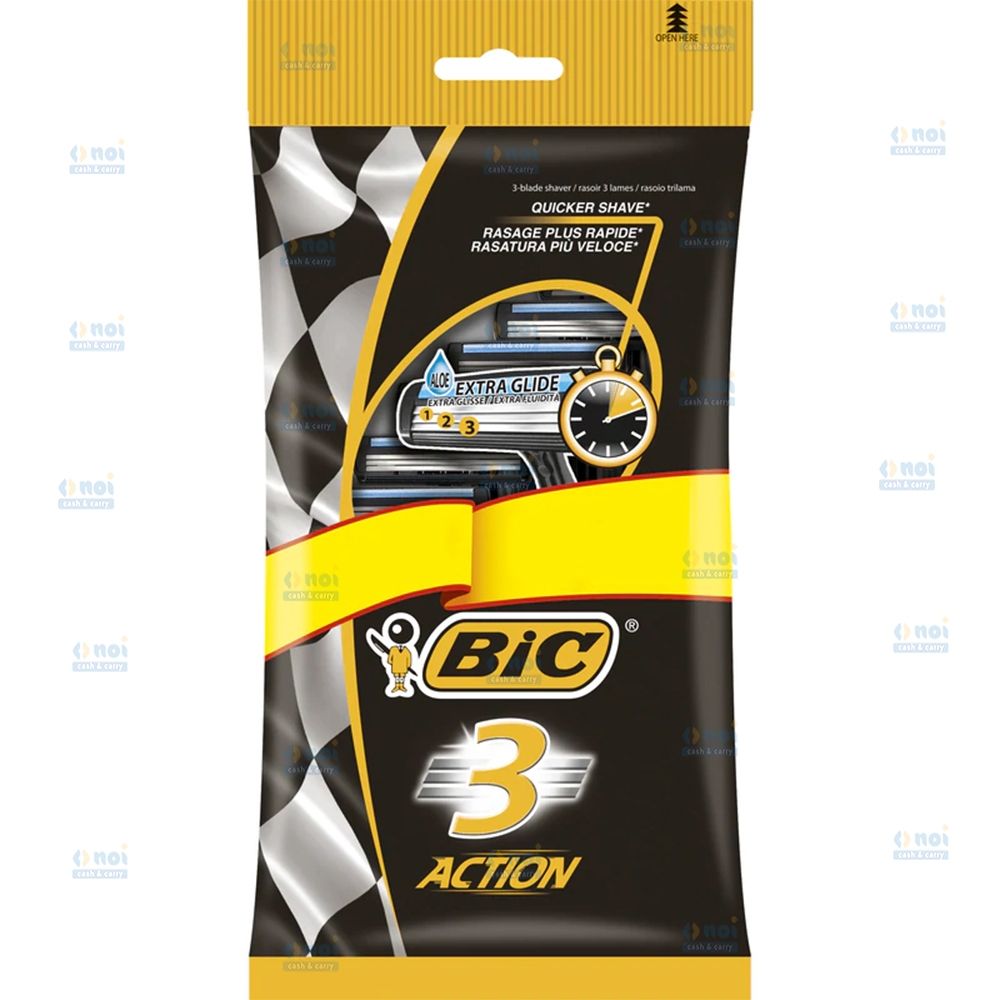 BIC3 ACTION APARAT RAS BARBATI 3LAME 6+2BUC