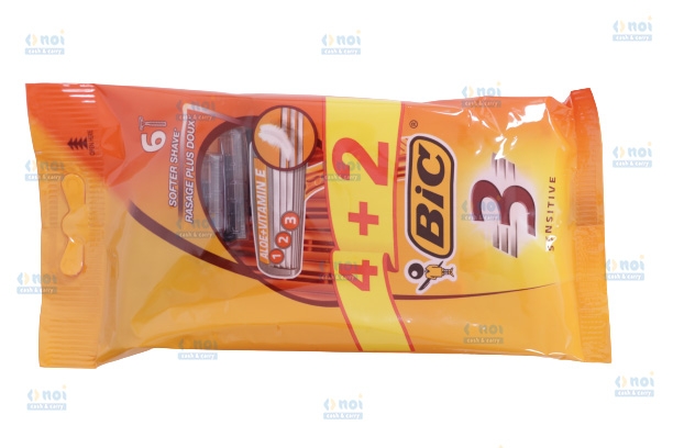 BIC3 SENSITIVE APARAT RAS BARBATI 3LAME 4+2BUC