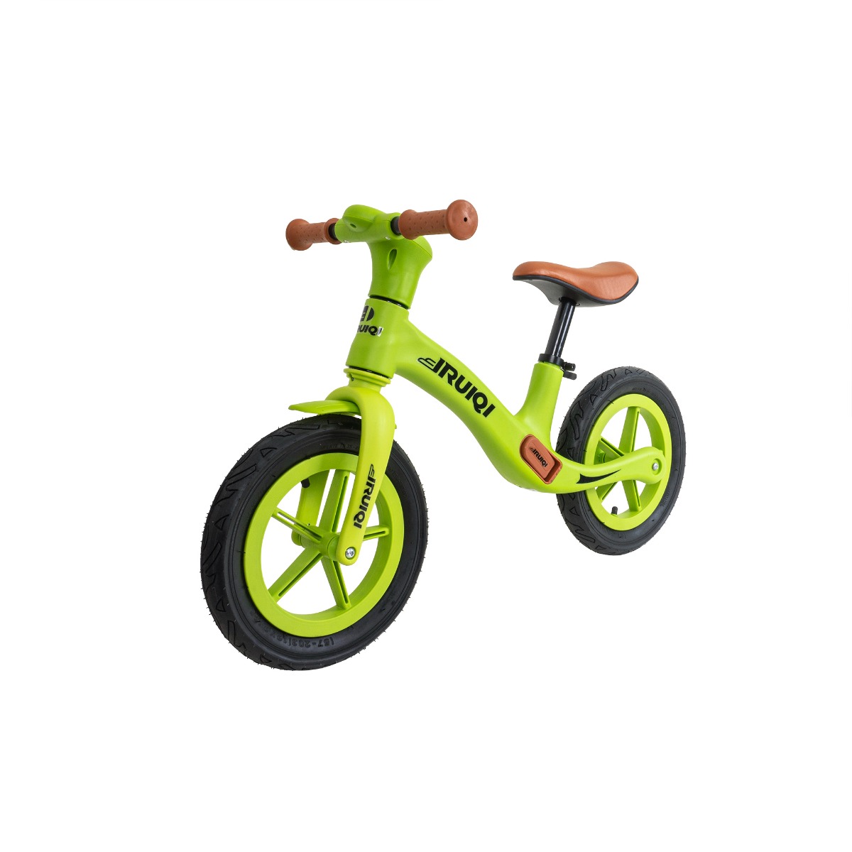 Bicicleta fara pedale pentru copii, roti de cauciuc si scaun reglabil, +3ani, verde  Z-TOOLS