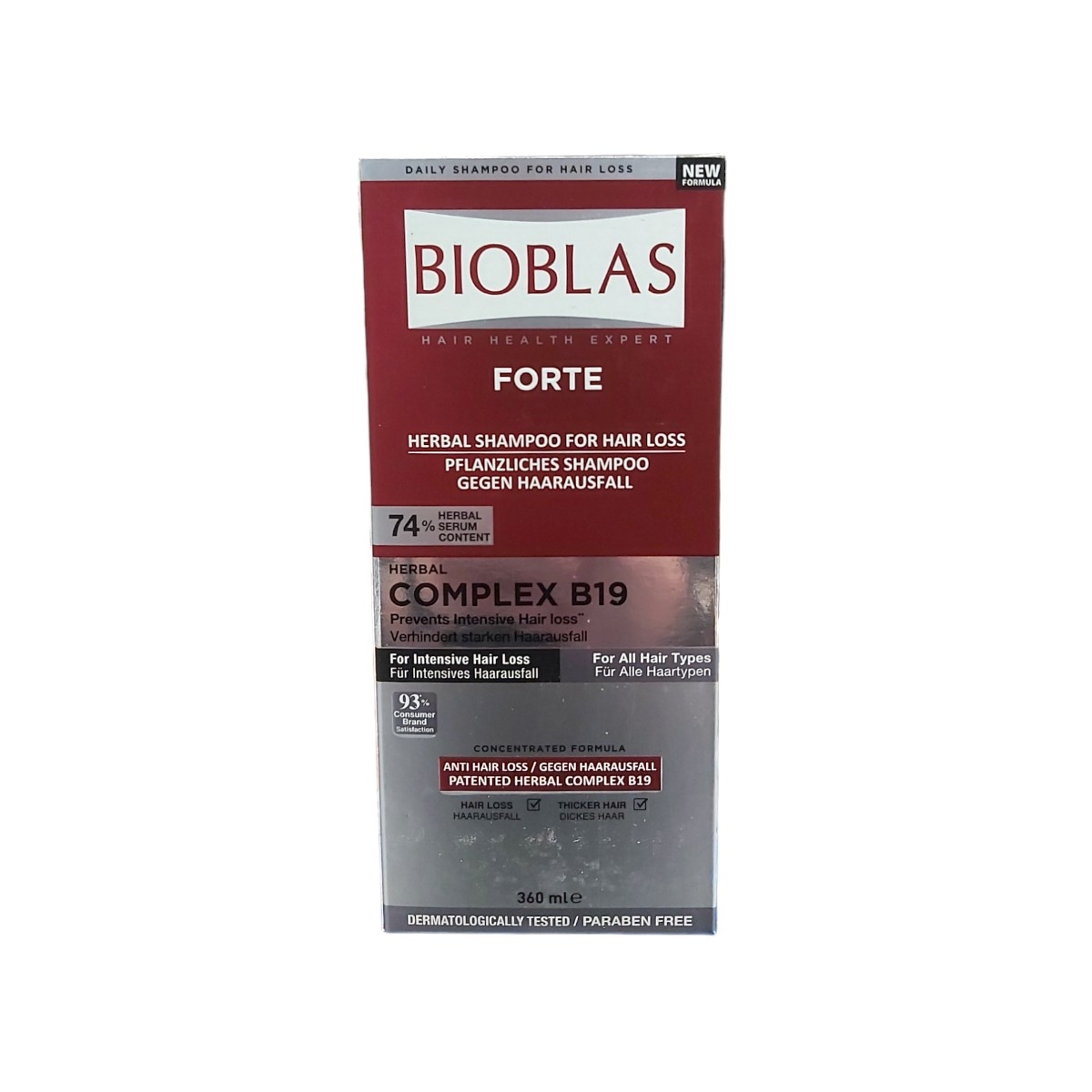 BIOBLAS FORTE COMPLEX B19 SAMPON IMPOTRIVA CADERII PARULUI 360ML