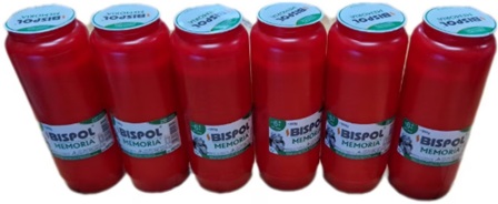 Set 6 bucati Rezerva Candela Bispol WO11, 6 zile, Rosu