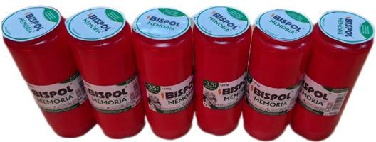 Set 6 bucati Rezerva Candela Bispol WO4, 3.5 zile, Rosu