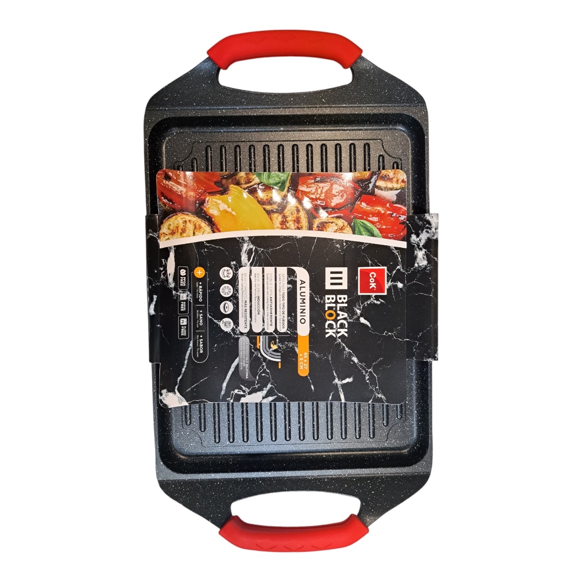 BLACK BLOCK TAVA GRILL 45X27X5 CM 107-0003
