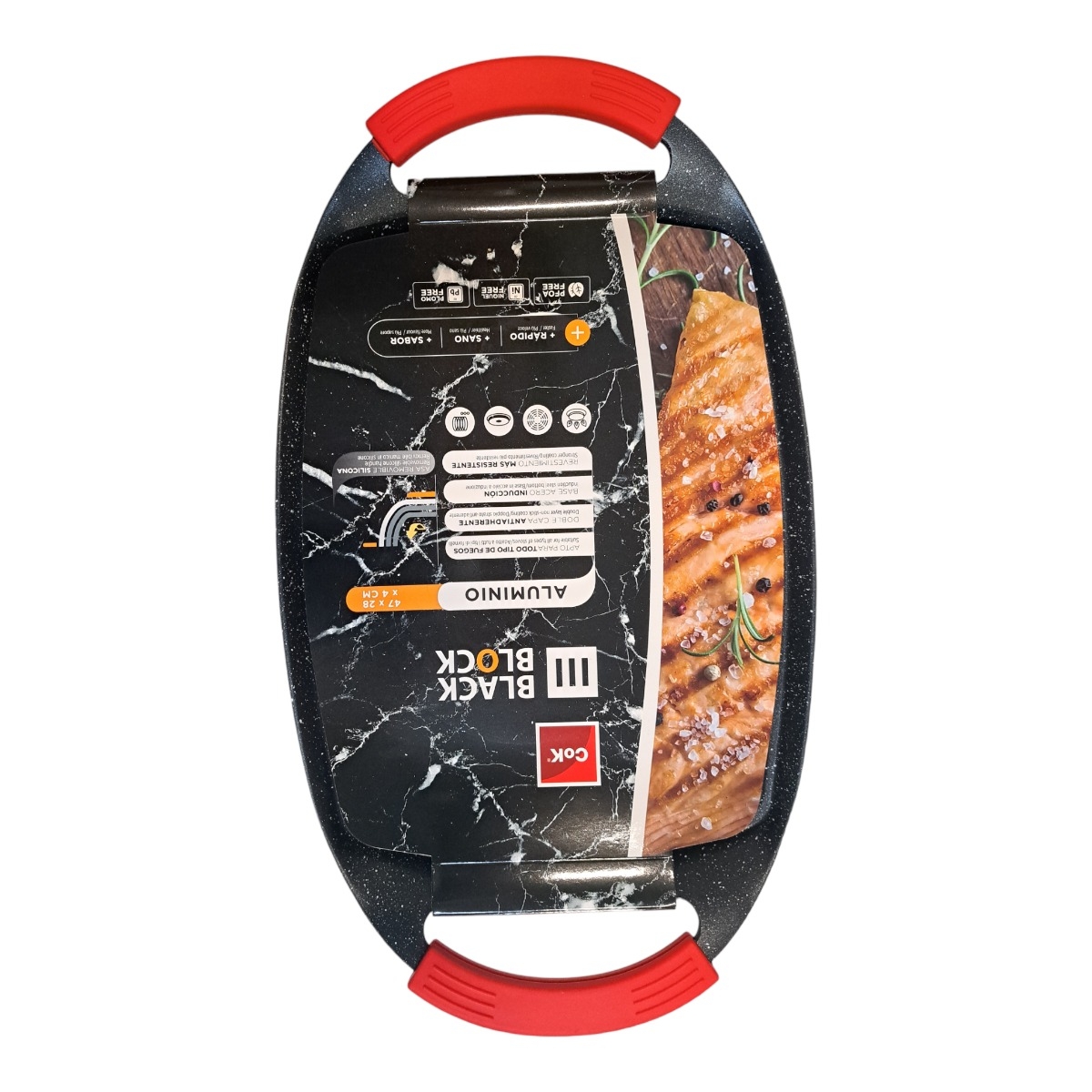 BLACK BLOCK TAVA GRILL 47X28X4 CM 107-0002