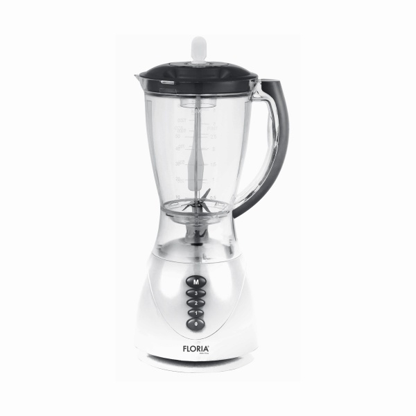 Blender de masa, putere 300W, capacitate 1.5L, 3 viteze, functie pulss, alb, Floria