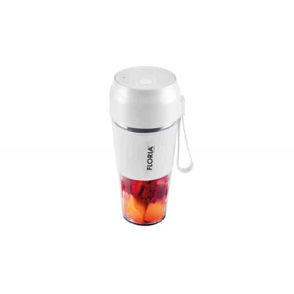 Blender Portabil pentru suc, putere 50W, capacitate 300ml, alb, Floria