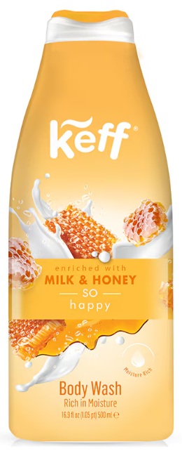 KEFF GEL DE DUS MILK&HONEY 500ML