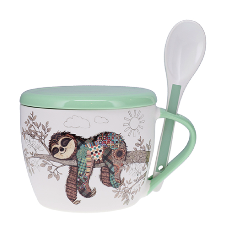 Bol supa 650 ml Bug Art Paresseux, Multicolor, Kiub
