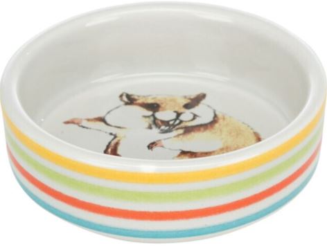 Castron Ceramic Comic-Hamster, 80 ml/8 cm, Multicolor/Crem, 60801