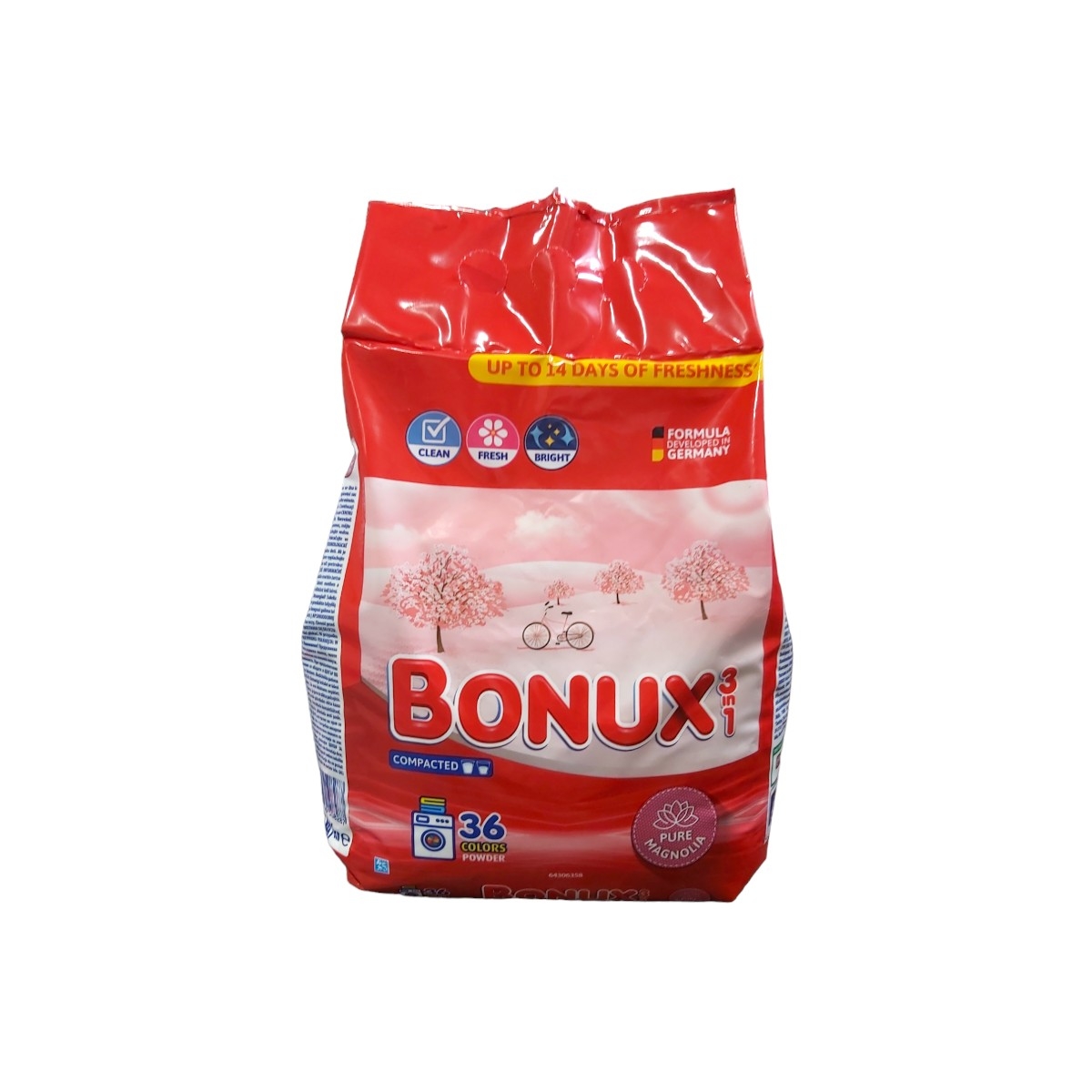 BONUX 3IN1 DETERGENT PUDRA AUTOMAT 2.34KG COLORS PURE MAGNOLIA 36 SPALARI