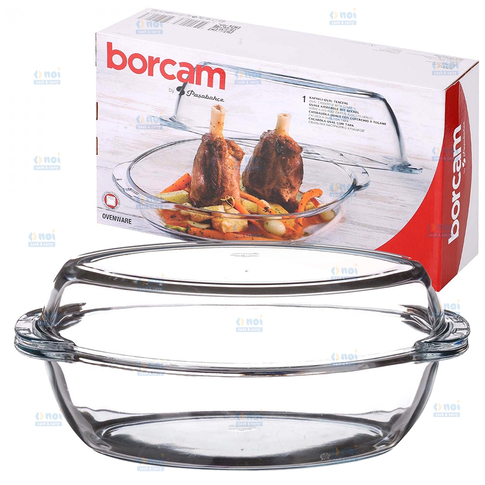 BORCAM VAS TERMOREZISTENT OVAL CU CAPAC 2.85 L + 1.8 L 59052