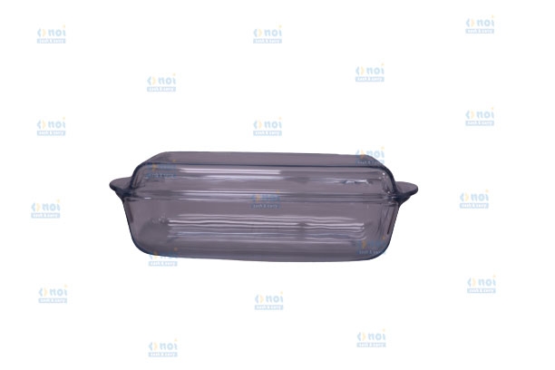 BORCAM VAS TERMOREZISTENT RECTANGULAR CU CAPAC 2.75 L + 1.37 L 59010