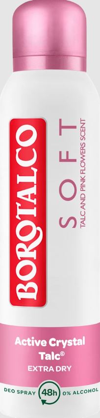 BOROTALCO DEO SPRAY 150ML ACTIVE SOFT CRYSTAL TALC