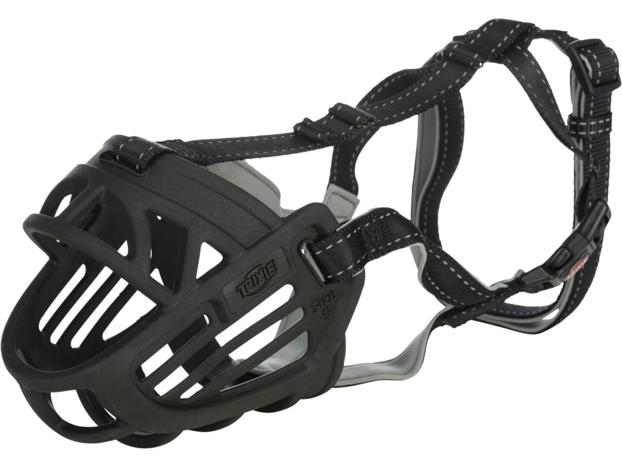 Trixie Botnita Flexibila, Cauciuc, M (Bot 25 cm/ Cap 19 cm) Negru 17612