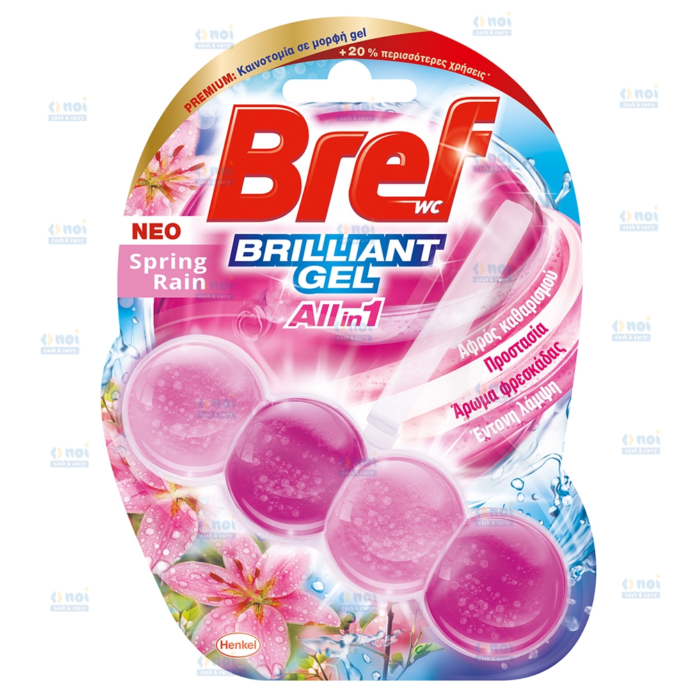 BREF BRILLIANT ODORIZANT WC GEL 42G SPRING RAIN