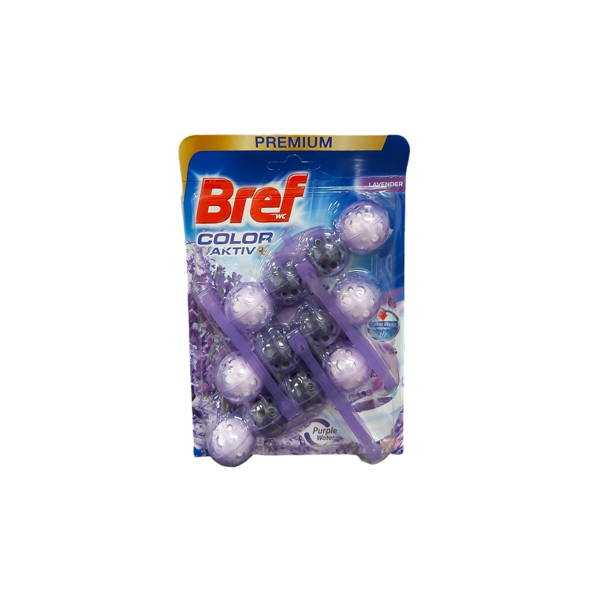 BREF COLOR AKTIV ODORIZANT WC 3X50G LAVENDER