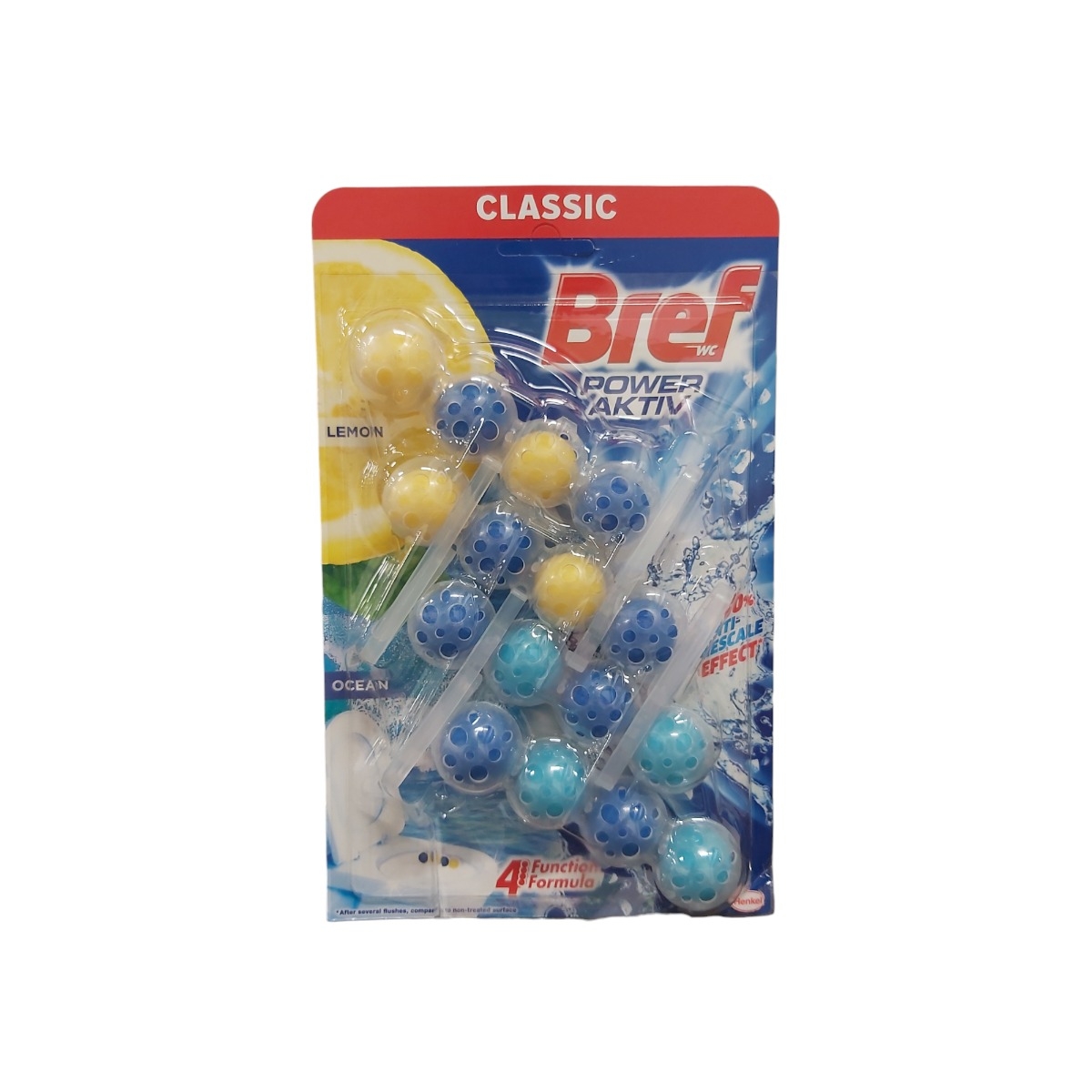 BREF COLOR AKTIV ODORIZANT WC 4X50G LEMON OCEAN