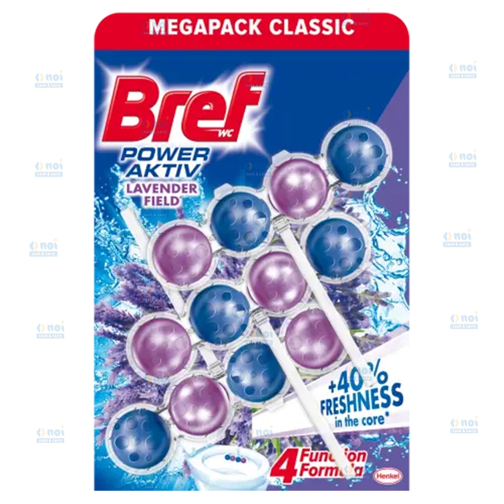 BREF POWER AKTIV ODORIZANT WC 3X50G LAVENDER
