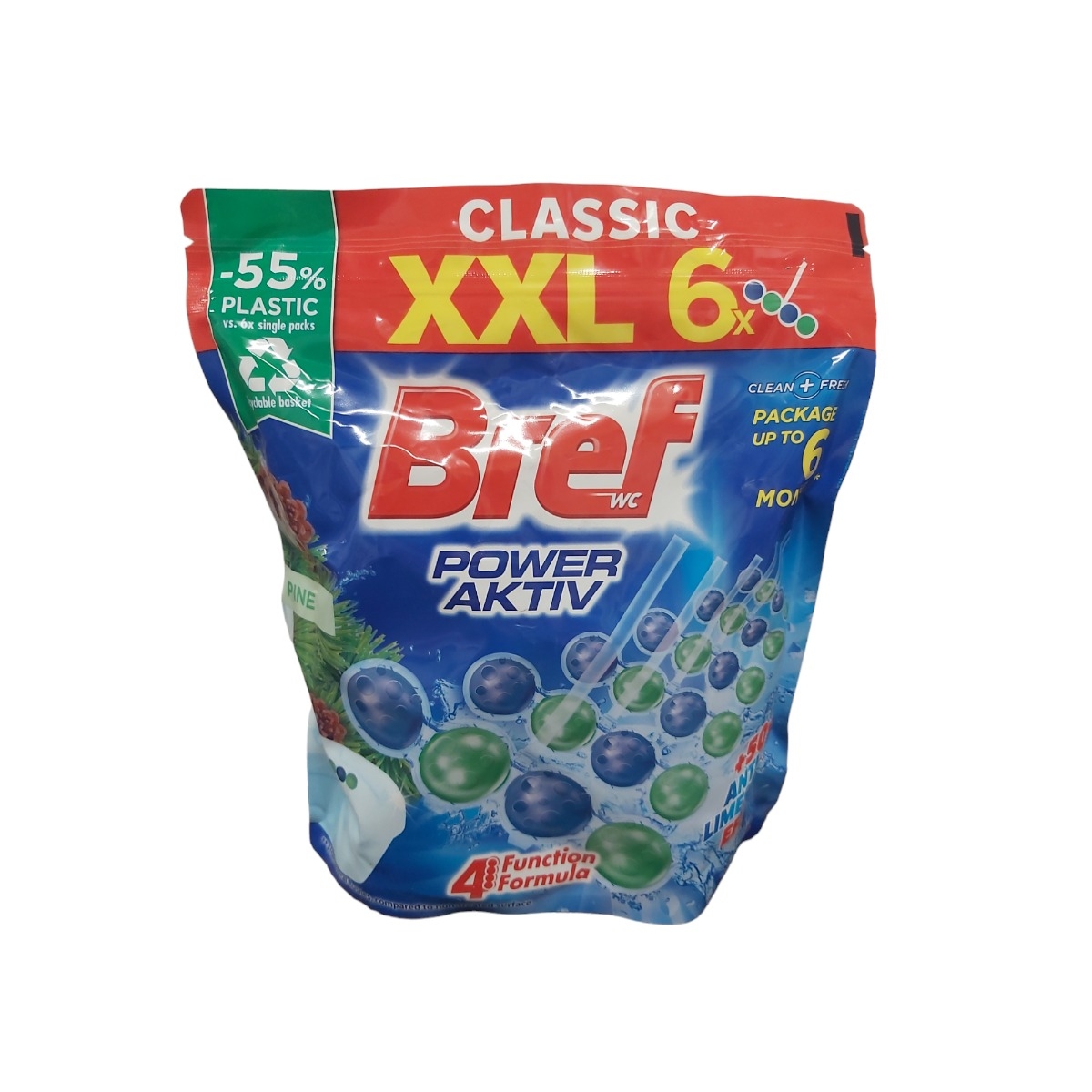 BREF POWER AKTIV ODORIZANT WC 6X50G PINE