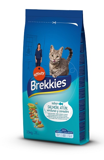 Hrana uscata Pisici, cu somon, 15 kg, Brekkies Excel Cat