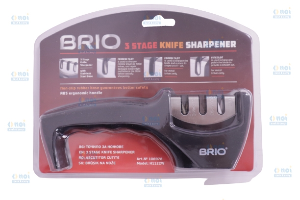 BRIO ASCUTITOR DE CUTITE CU 3 SLOTURI 106978