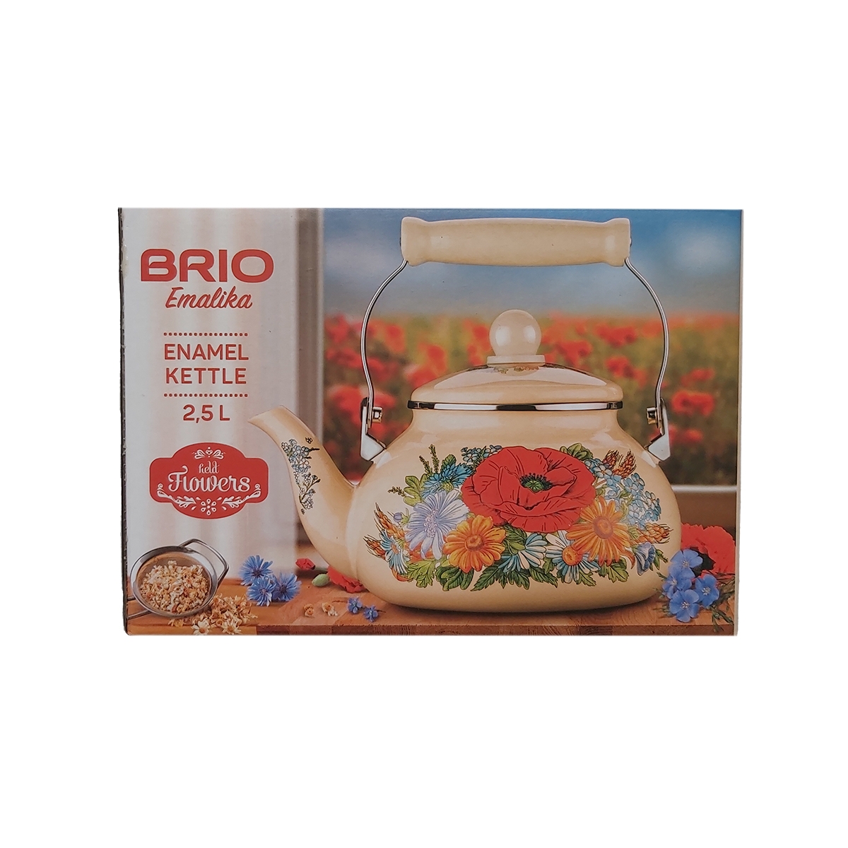BRIO EMALIKA CEAINIC BEJ 2.5L FLORI DE CAMP 104631