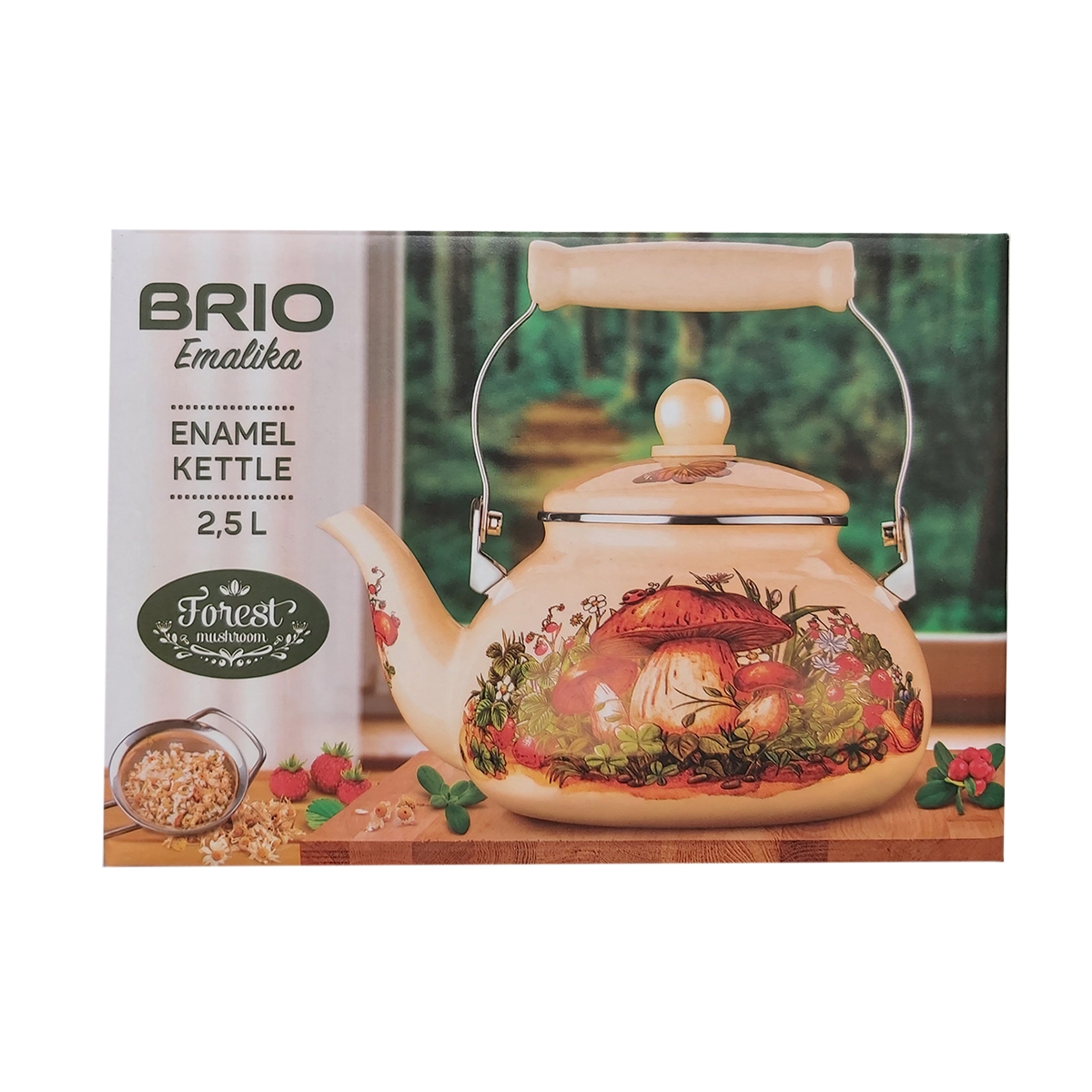 BRIO EMALIKA CEAINIC BEJ 2.5L REGATUL PADURILOR 104622